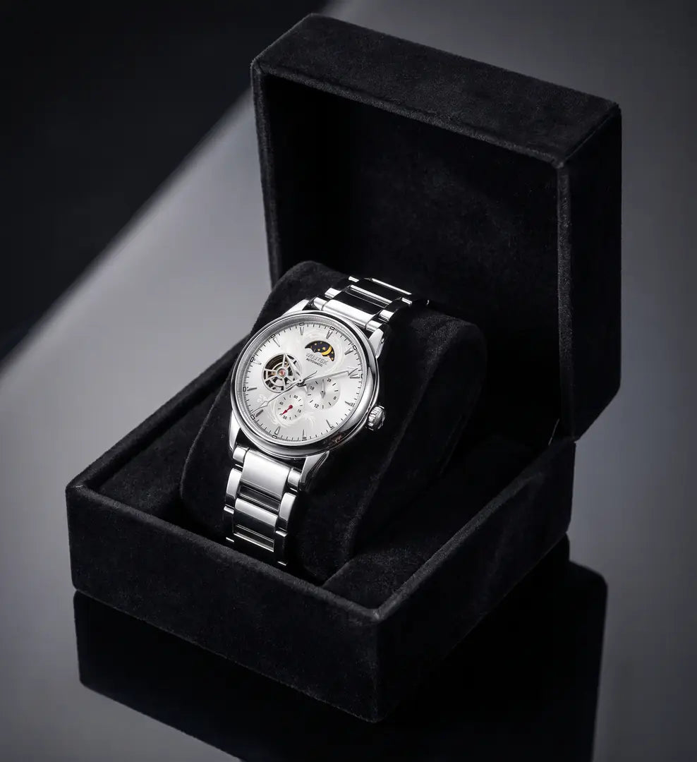 Ampalia Silver — luxury unboxing lifestyle shot