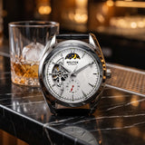 Gravité Obsidian — evening lounge lifestyle shot